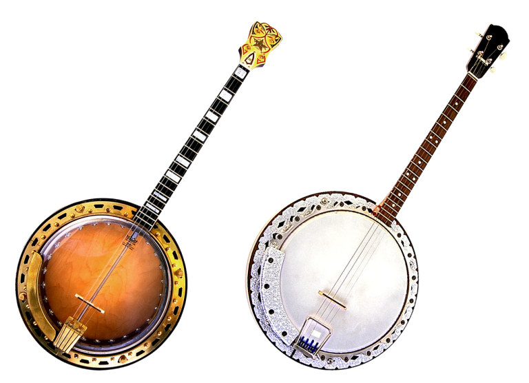 banjo, music, strings