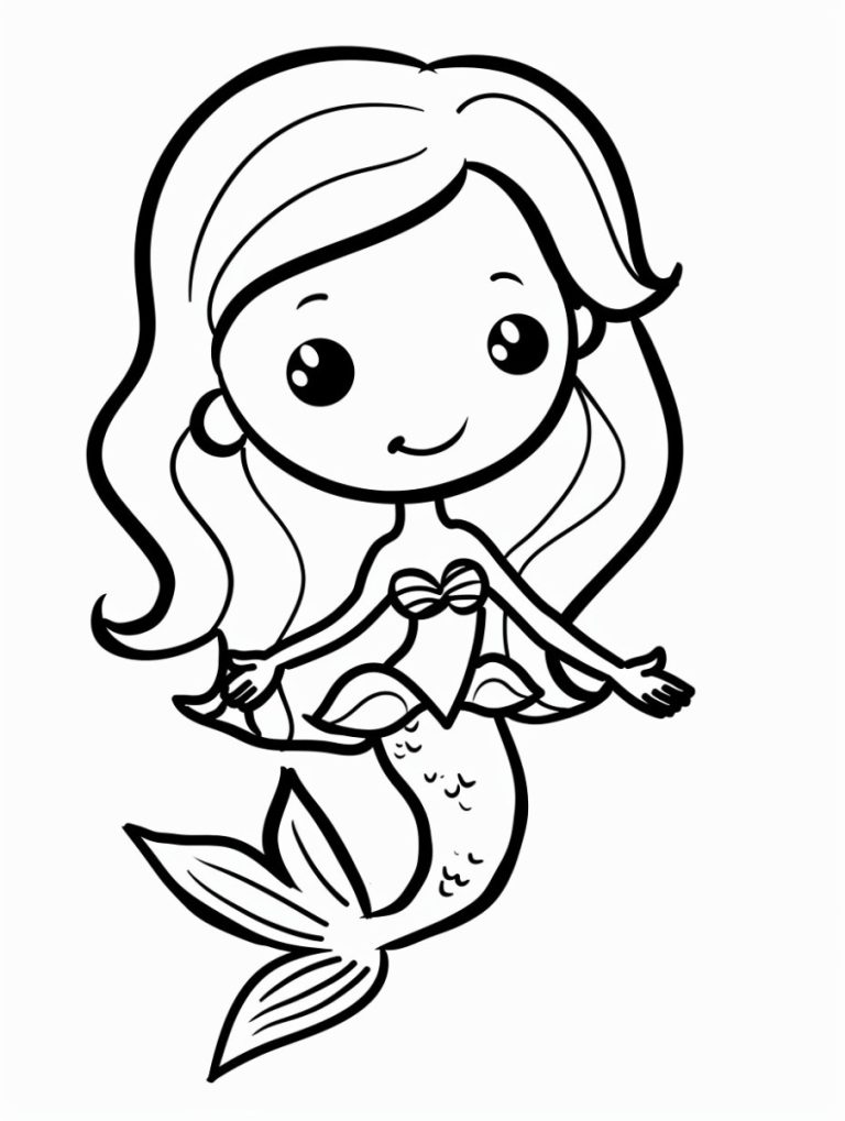 mermaid coloring pages for kids (38)