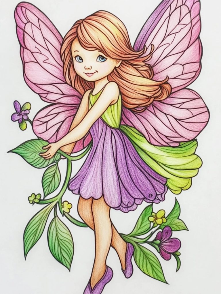 fairy coloring pages