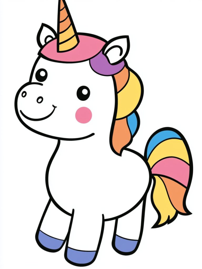 unicorn coloring pages header
