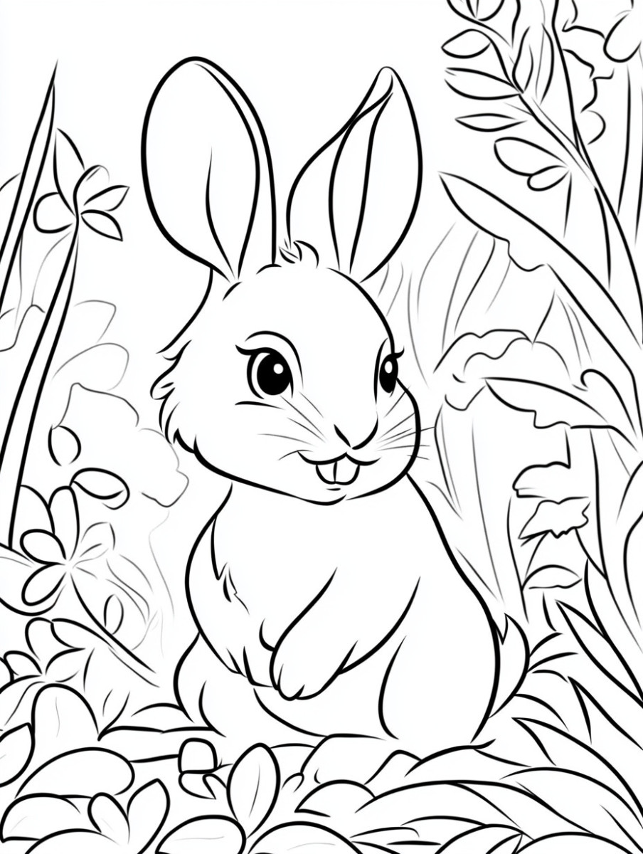 26 Rabbit Coloring Pages (Free Printable)