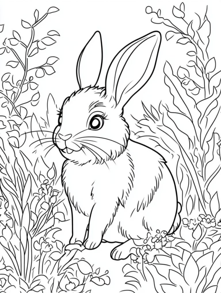 26 Rabbit Coloring Pages (Free Printable)