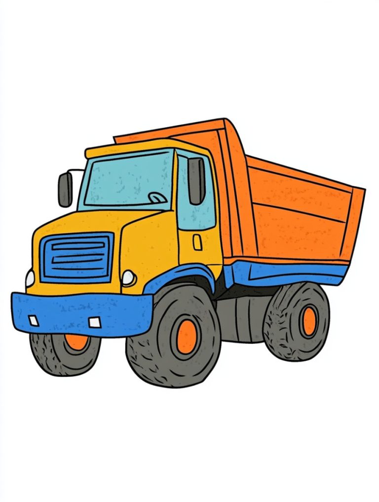 dump trucks coloring pages Header