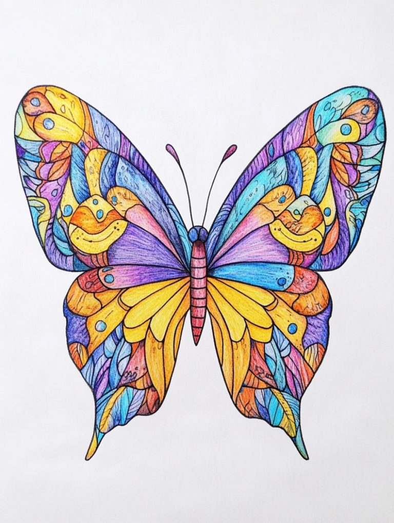 Butterfly coloring pages header