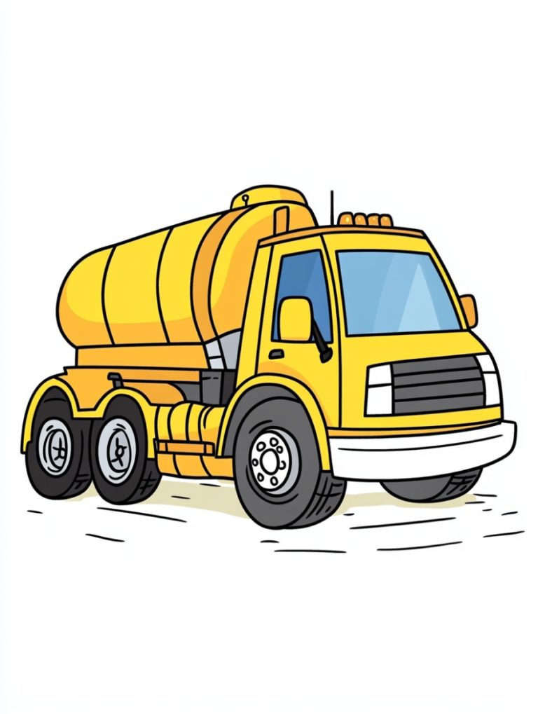 Cement mixer coloring pages header