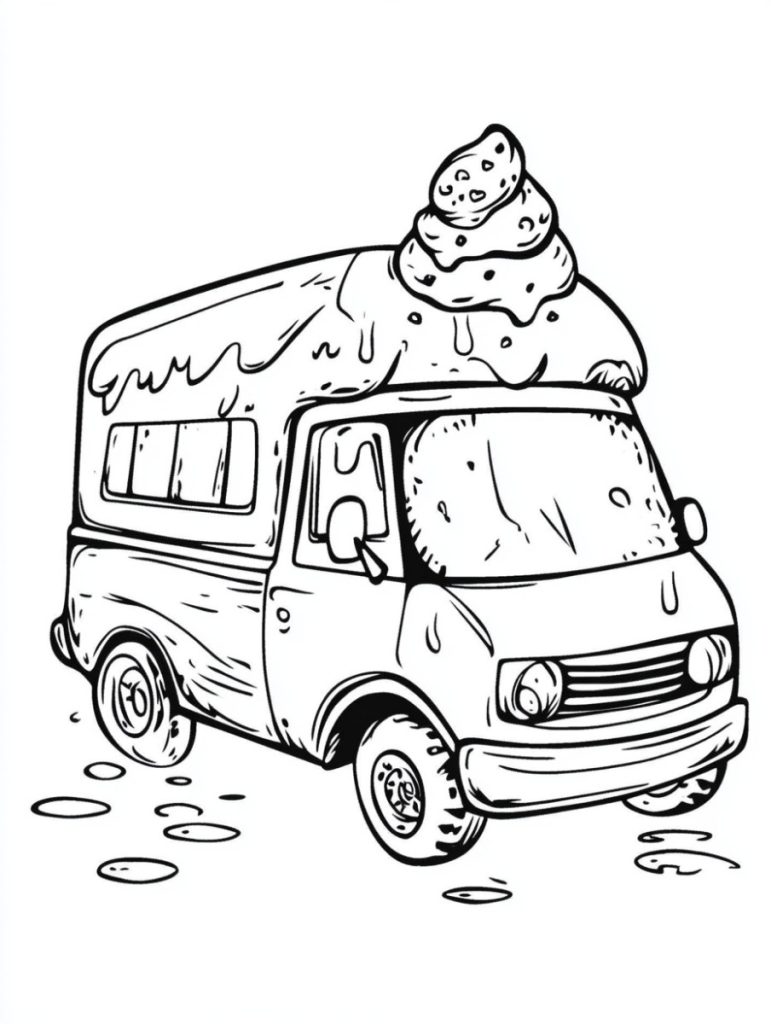 Ice cream truck coloring pages (13)