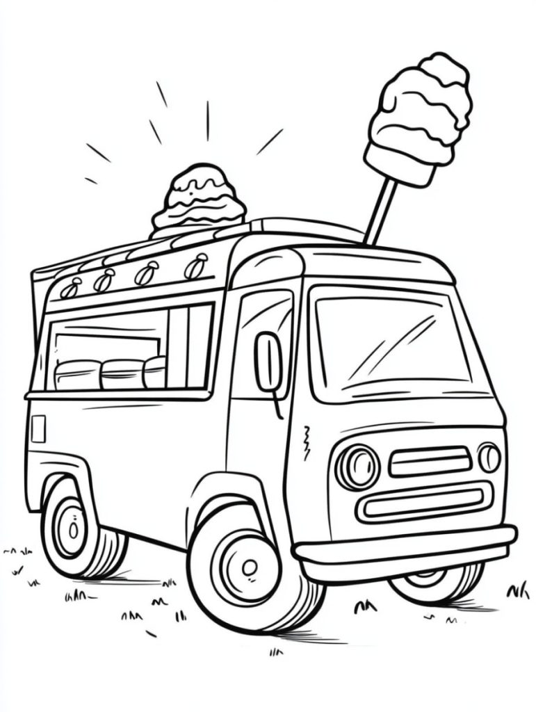 Ice cream truck coloring pages (15)