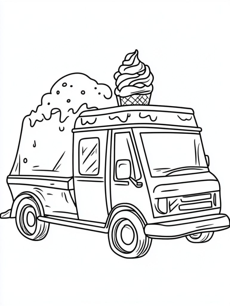 Ice cream truck coloring pages (26)