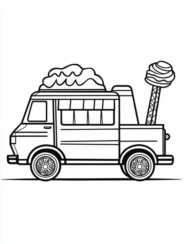 Ice cream truck coloring pages (27)