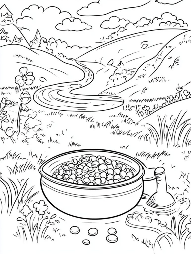 Pot of gold coloring pages (11)