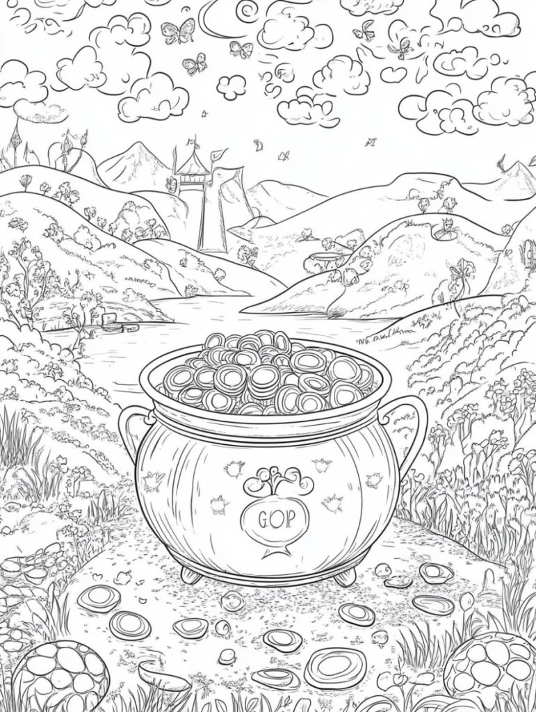 Pot of gold coloring pages (26)