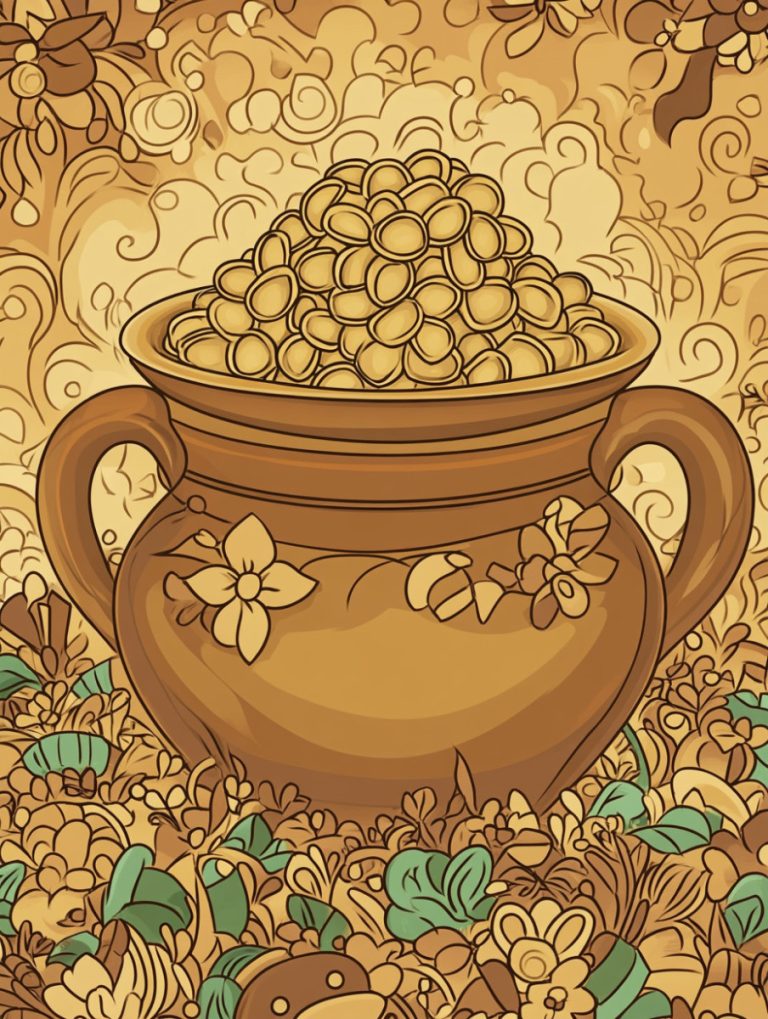 Pot of gold coloring pages header