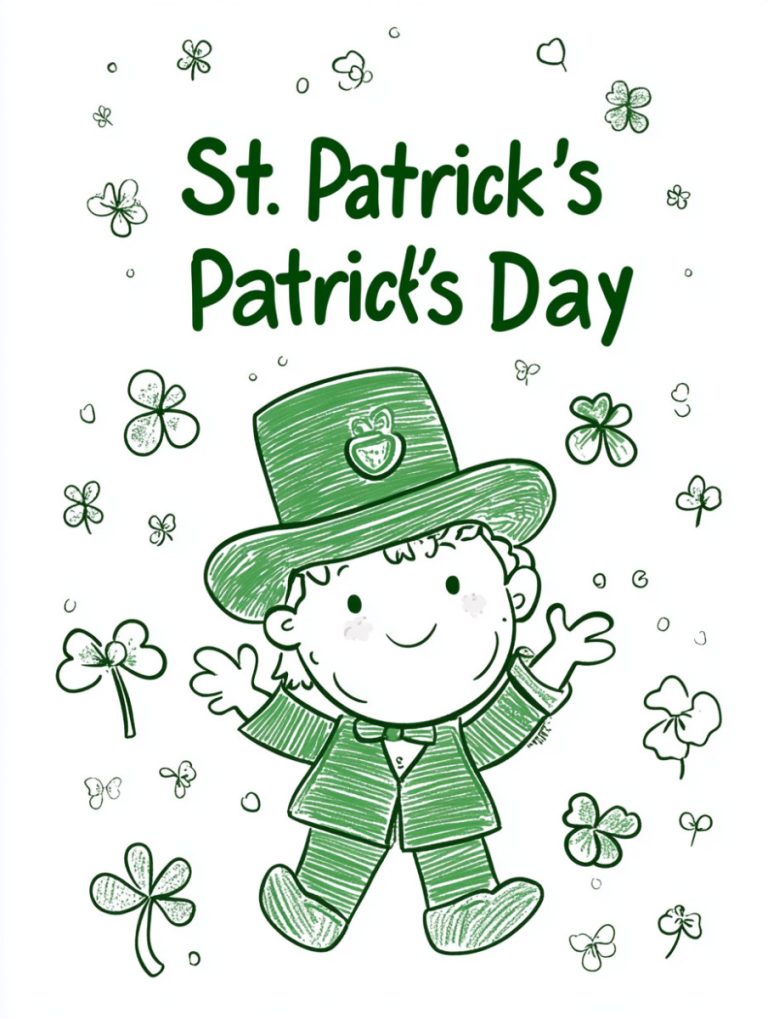 St. Patrick's Day coloring pages header