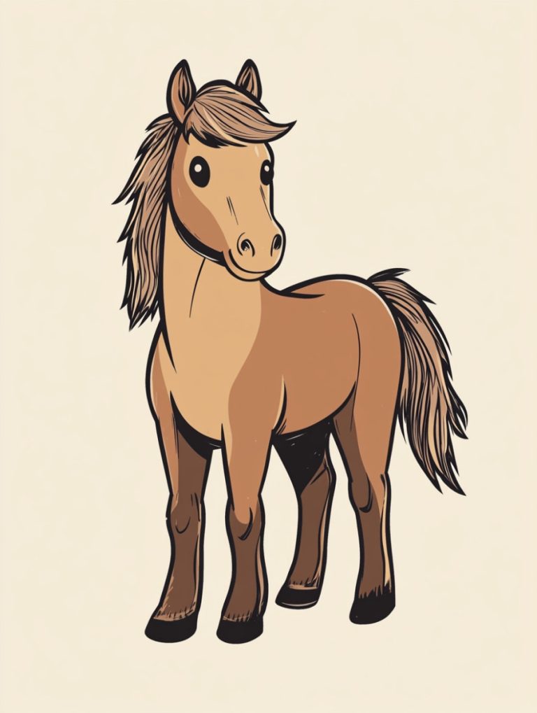 Wild horses Coloring pages